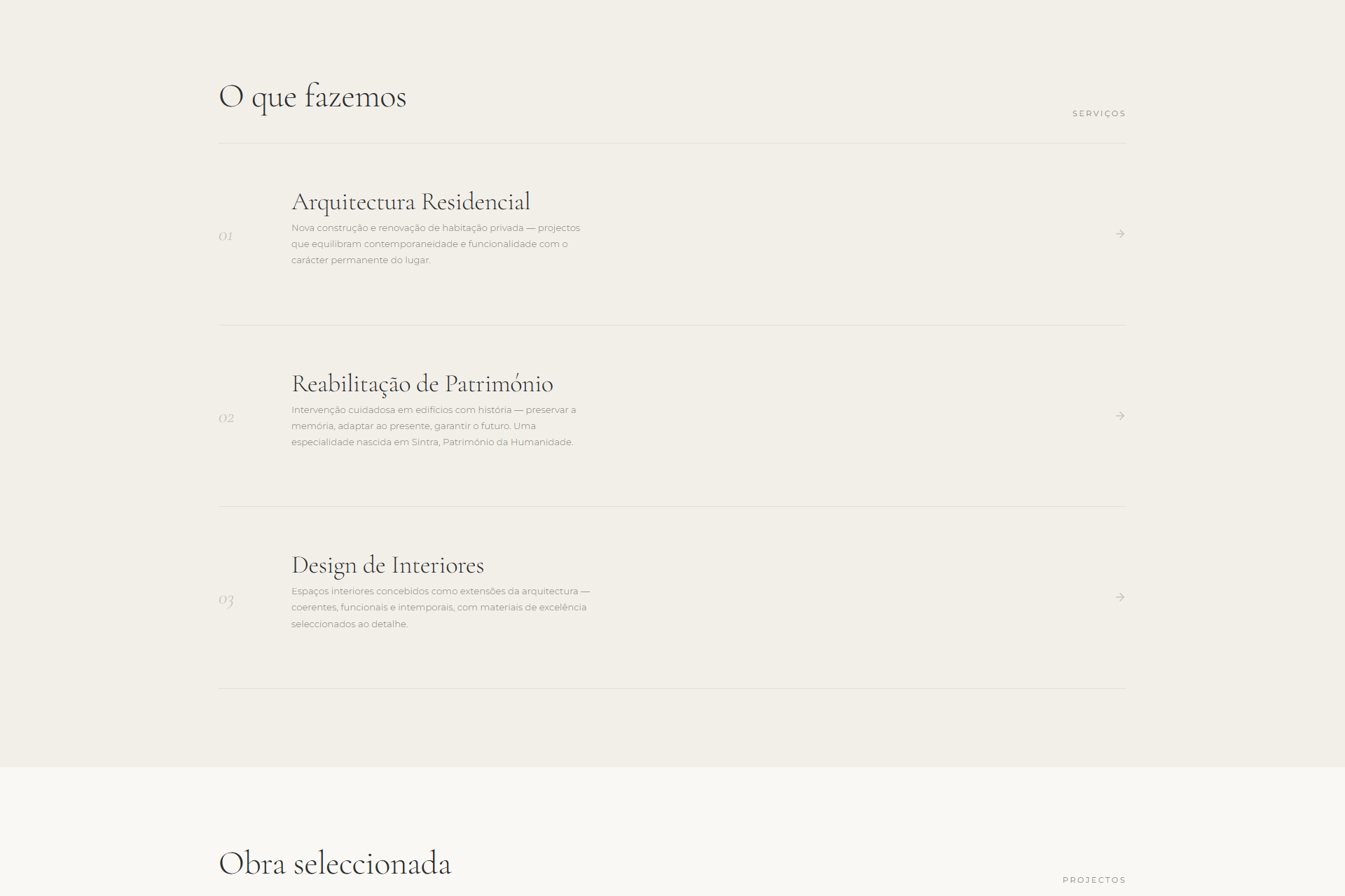 Atelier Vão — Projetos