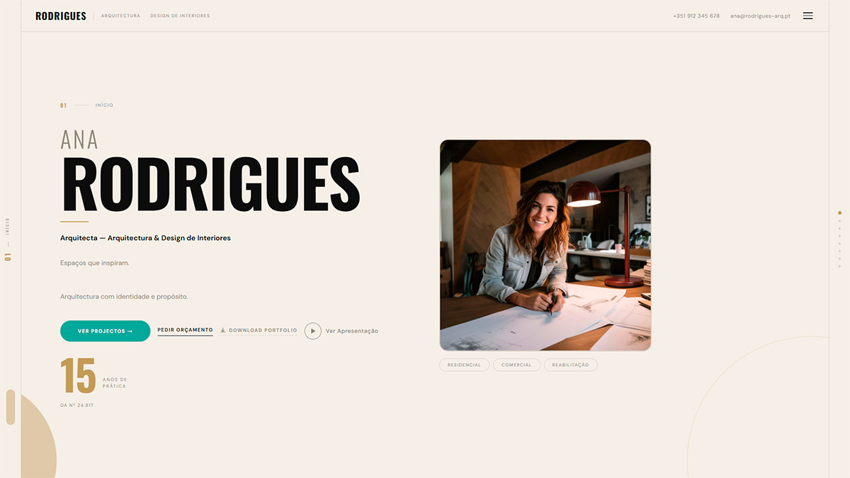 Arquitecta — Ana Rodrigues