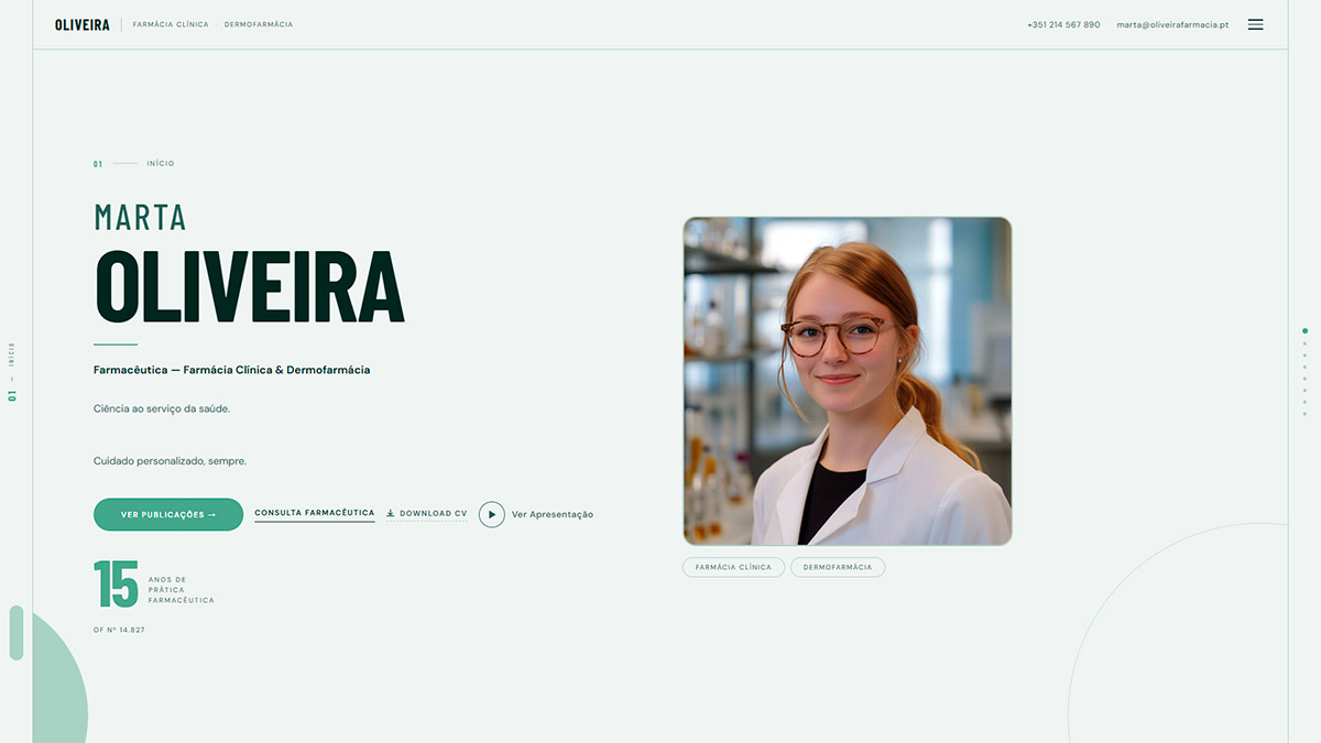 Farmacêutica — Dra. Marta Oliveira