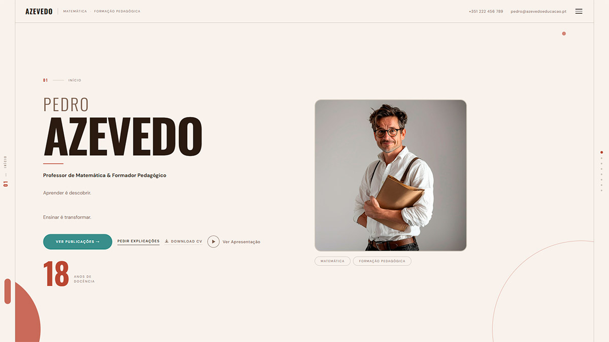 Professor — Prof. Pedro Azevedo